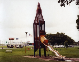 Illustration for article titled The haunting beauty of abandoned playground rockets